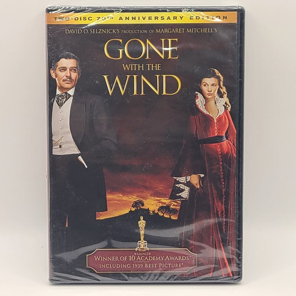 Gone With the Wind DVD, 2009, 2-Disc Set, 70th Anniversary Edition new sealed